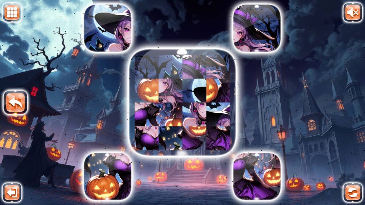 Lovely Anime Puzzle: Halloween thumbnail 3
