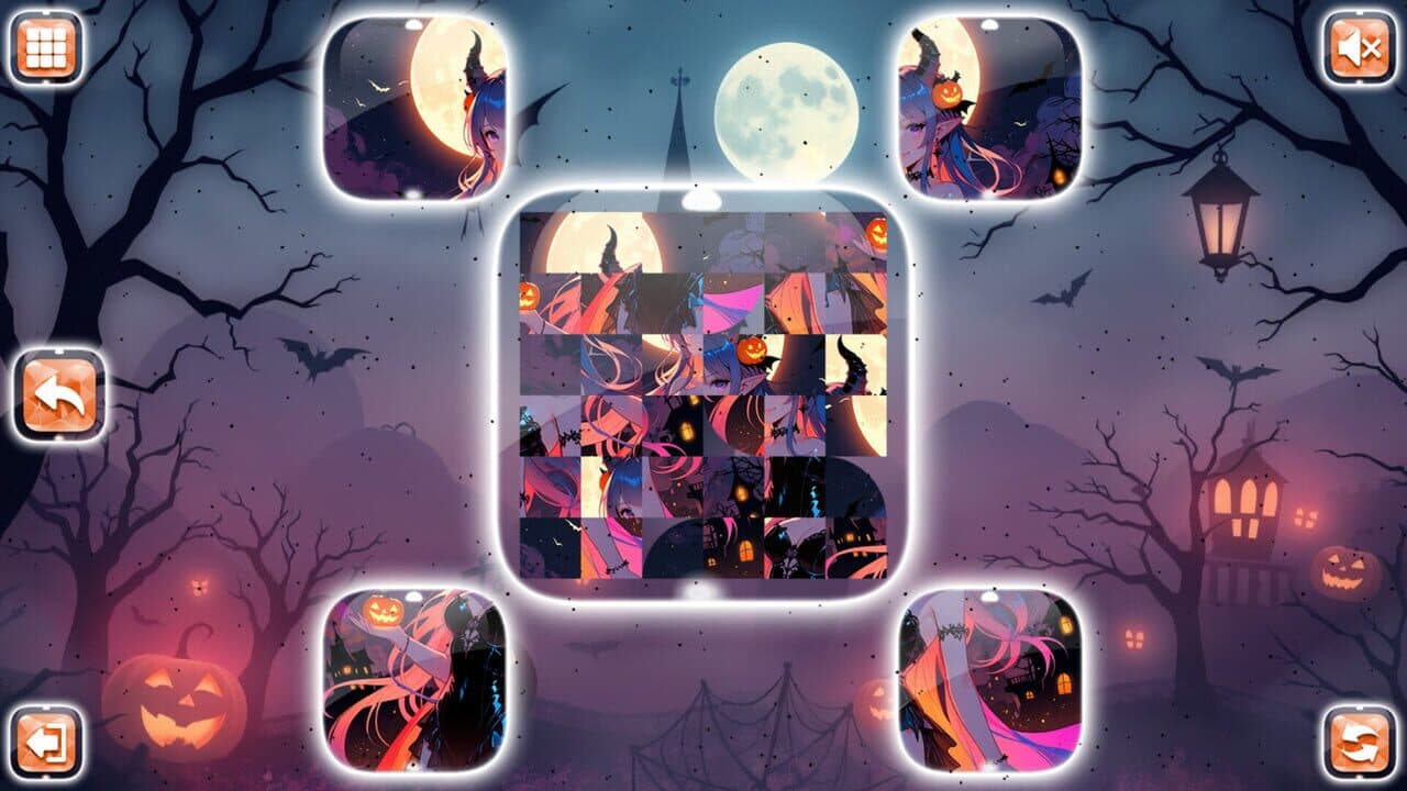 Lovely Anime Puzzle: Halloween thumbnail 7