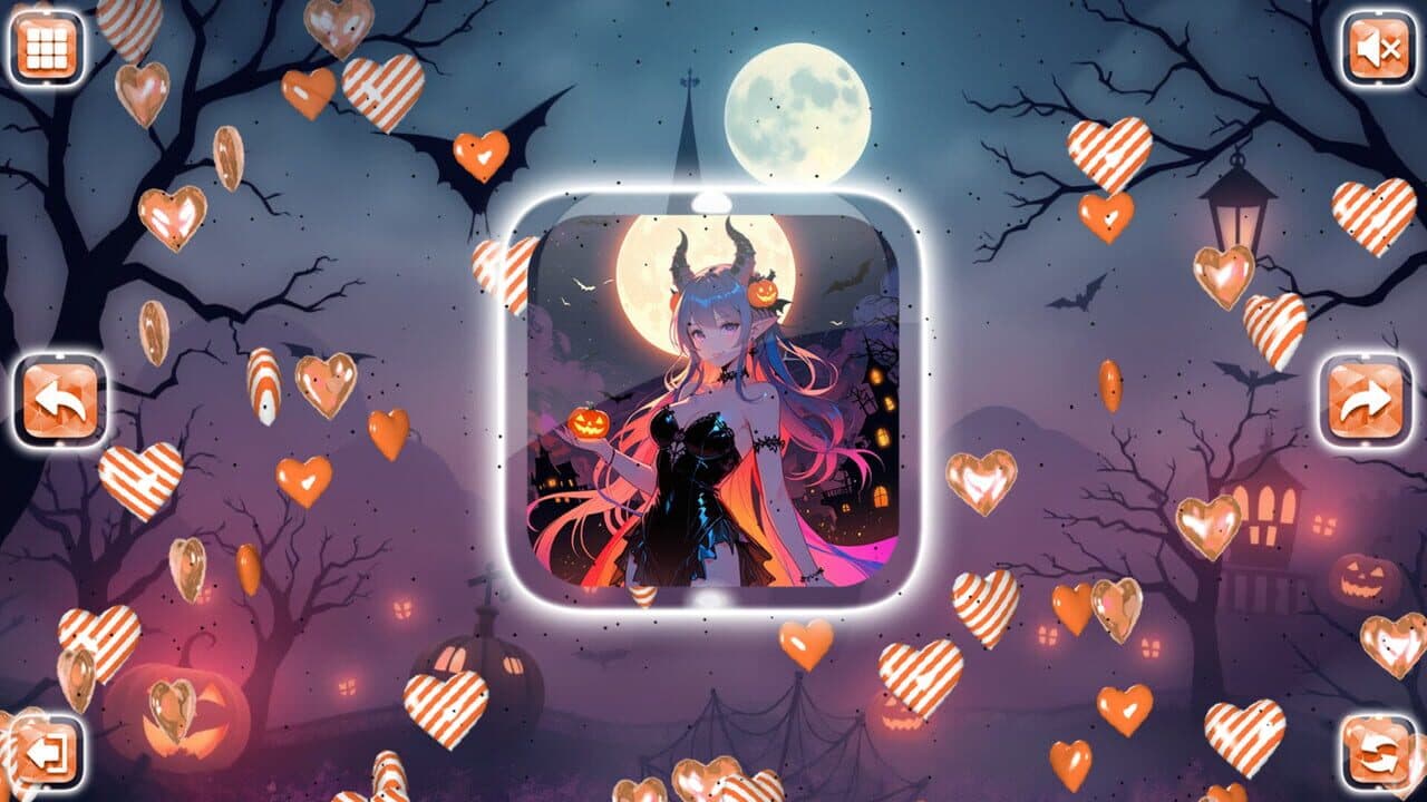Lovely Anime Puzzle: Halloween thumbnail 8