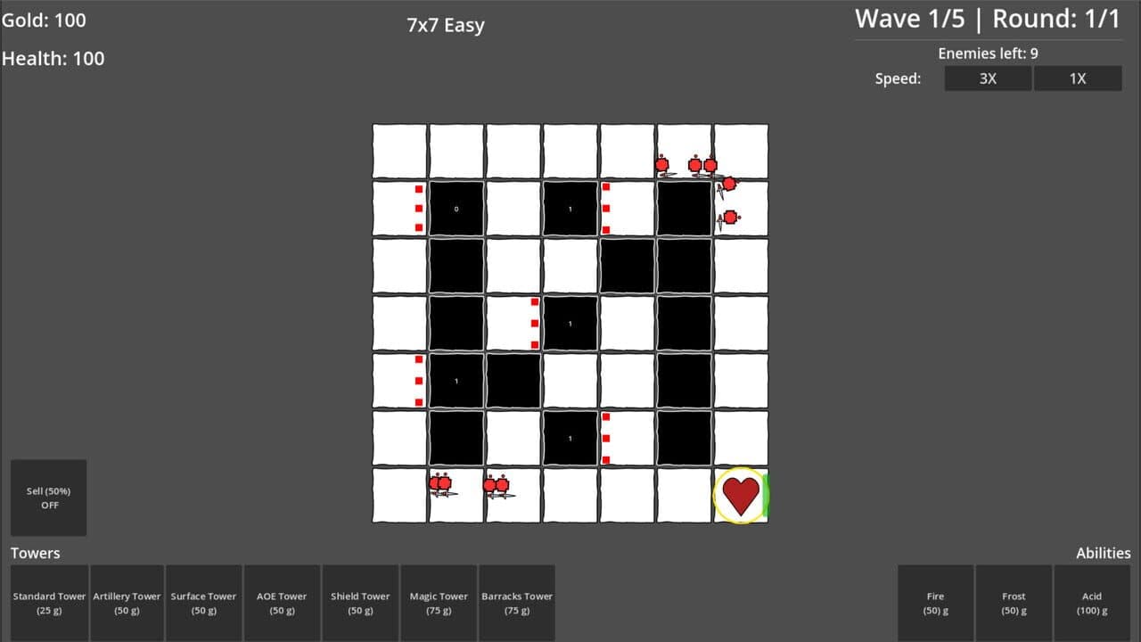 Grid Battles screenshot 1