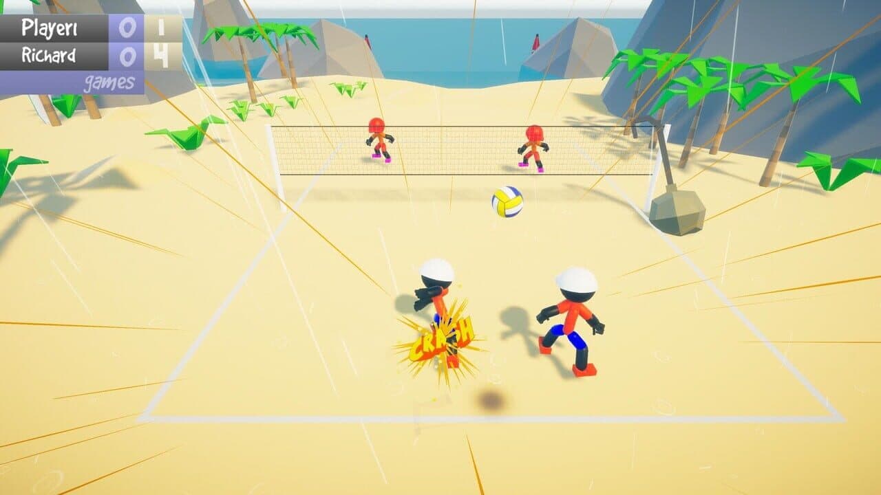 Stickman Beach Volleyball Deluxe screenshot 1