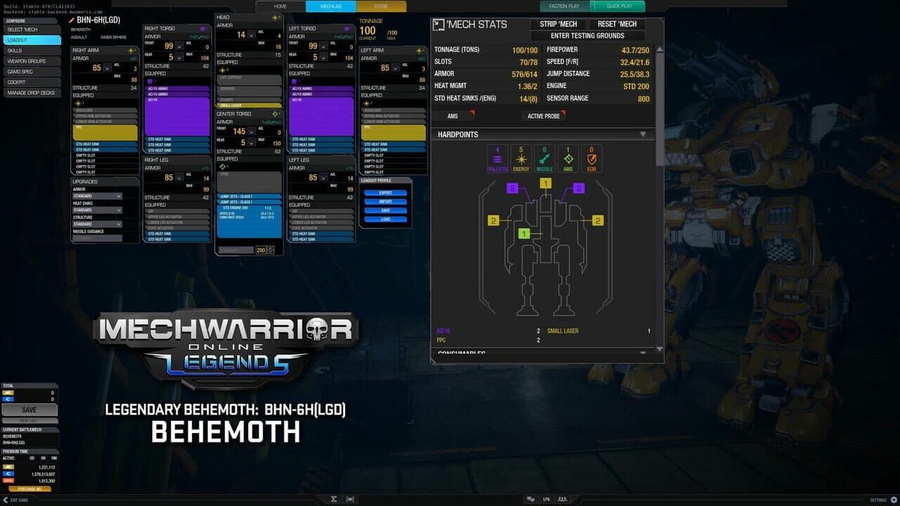 MechWarrior Online: Behemoth Legendary Mech Pack thumbnail 5