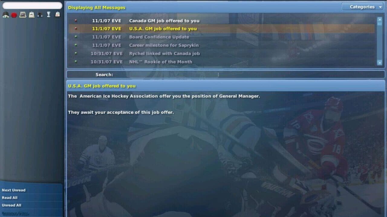 NHL Eastside Hockey Manager 2007 thumbnail 3