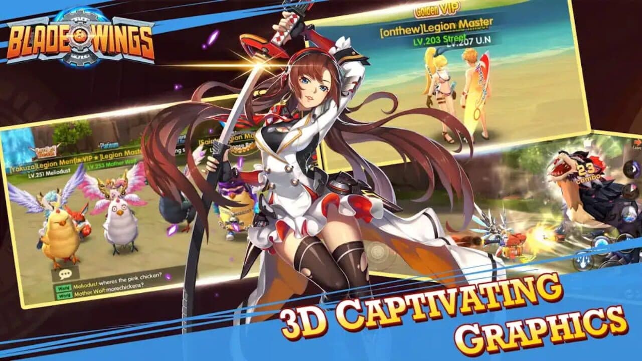 Blade and Wings: Future Fantasy 3D Anime MMORPG Game thumbnail 5