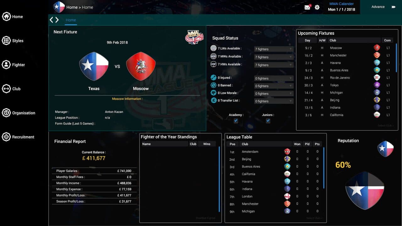 MMA Team Manager thumbnail 5