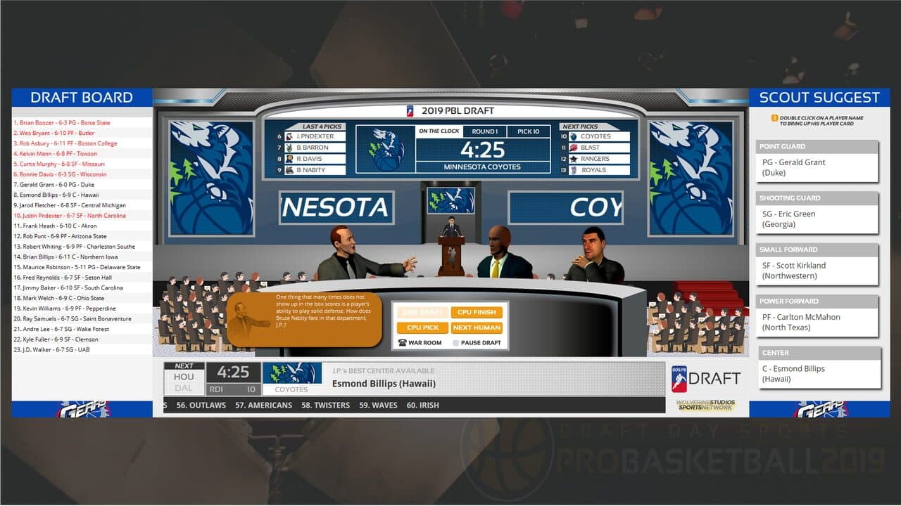 Draft Day Sports: Pro Basketball 2019 screenshot 1