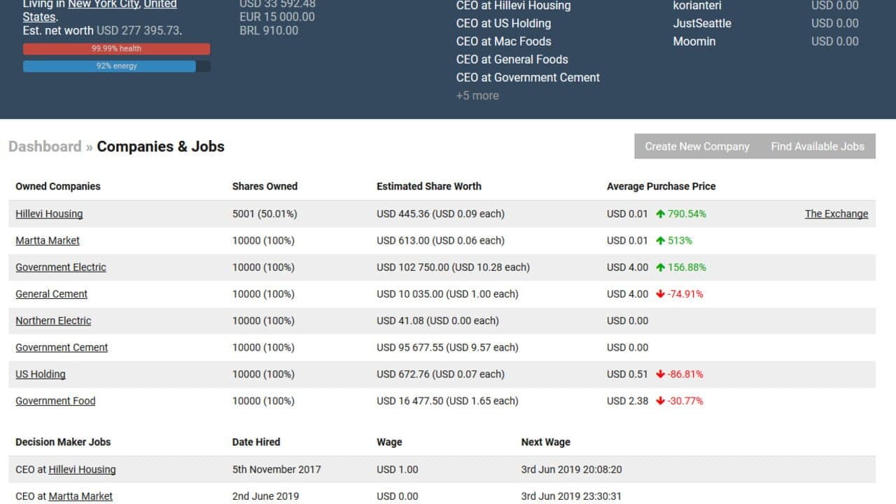 MoneyGame screenshot 1
