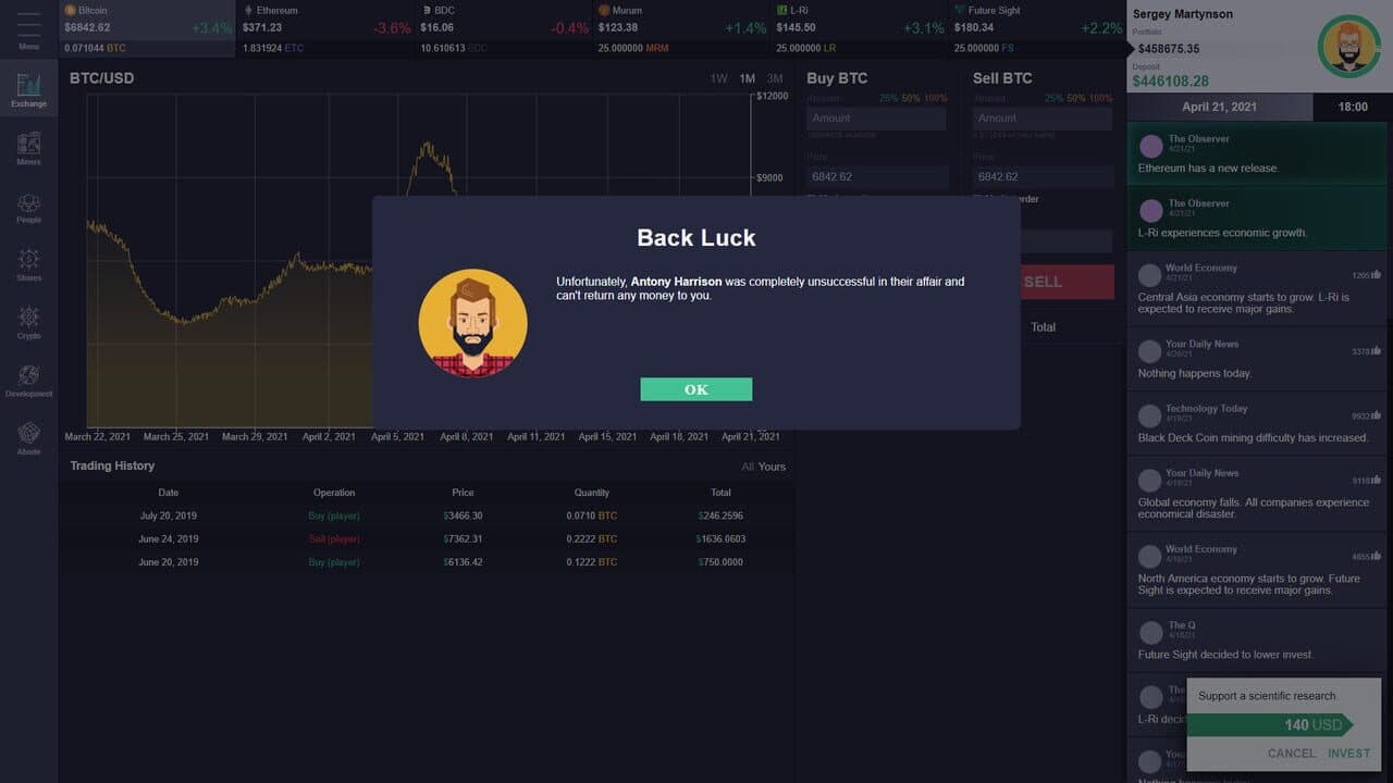 Cryptofall: Investor simulator thumbnail 4