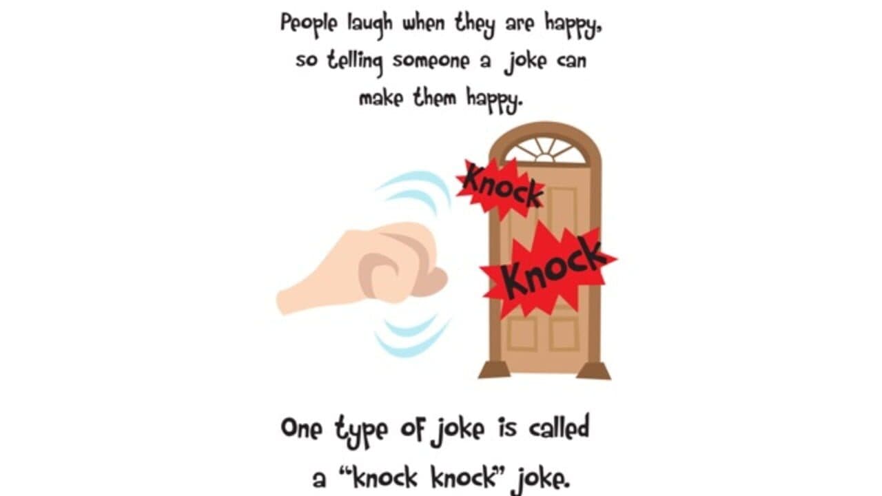 Joke Telling Social Story and Speech Tool on How to Tell Jokes for Preschool, Aspergers, Autism & Down Syndrome screenshot 1
