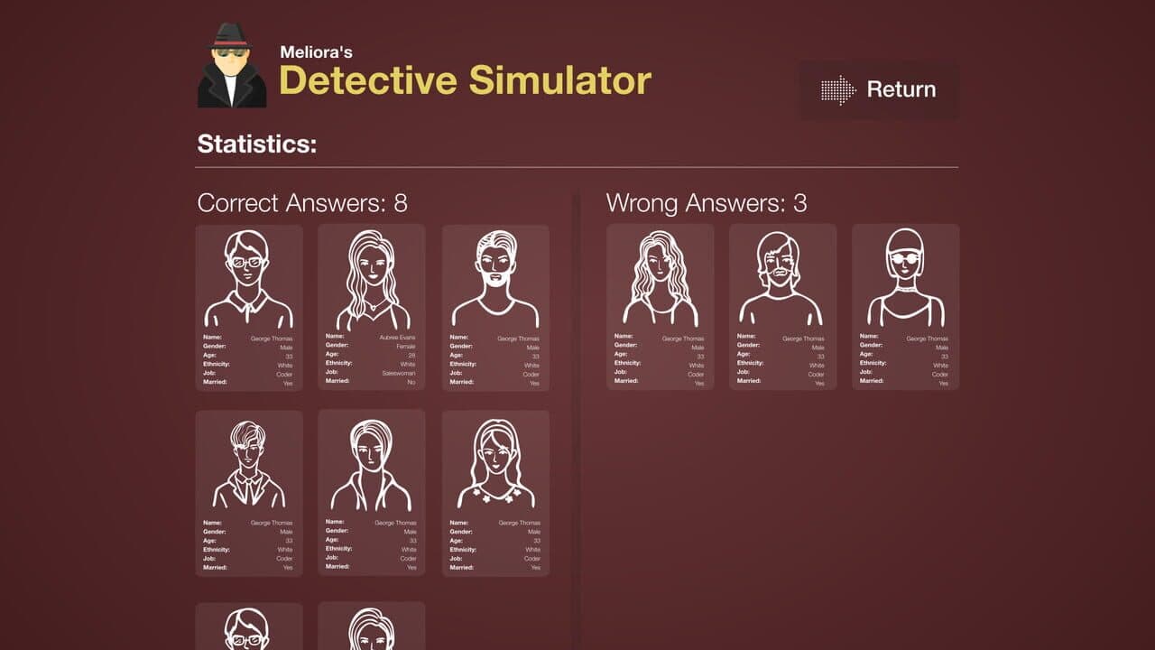 Meliora's Detective Simulator screenshot 1