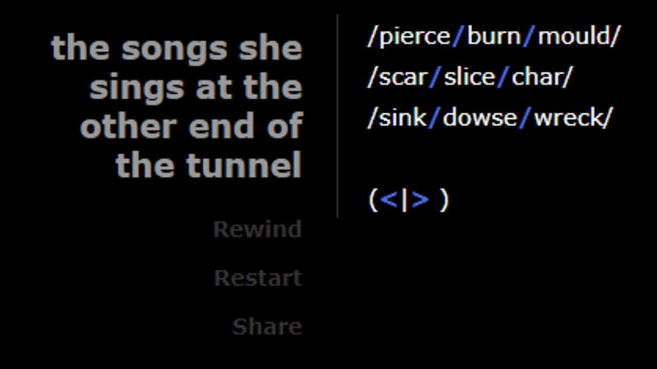 The Songs She Sings at the Other End of the Tunnel screenshot 1