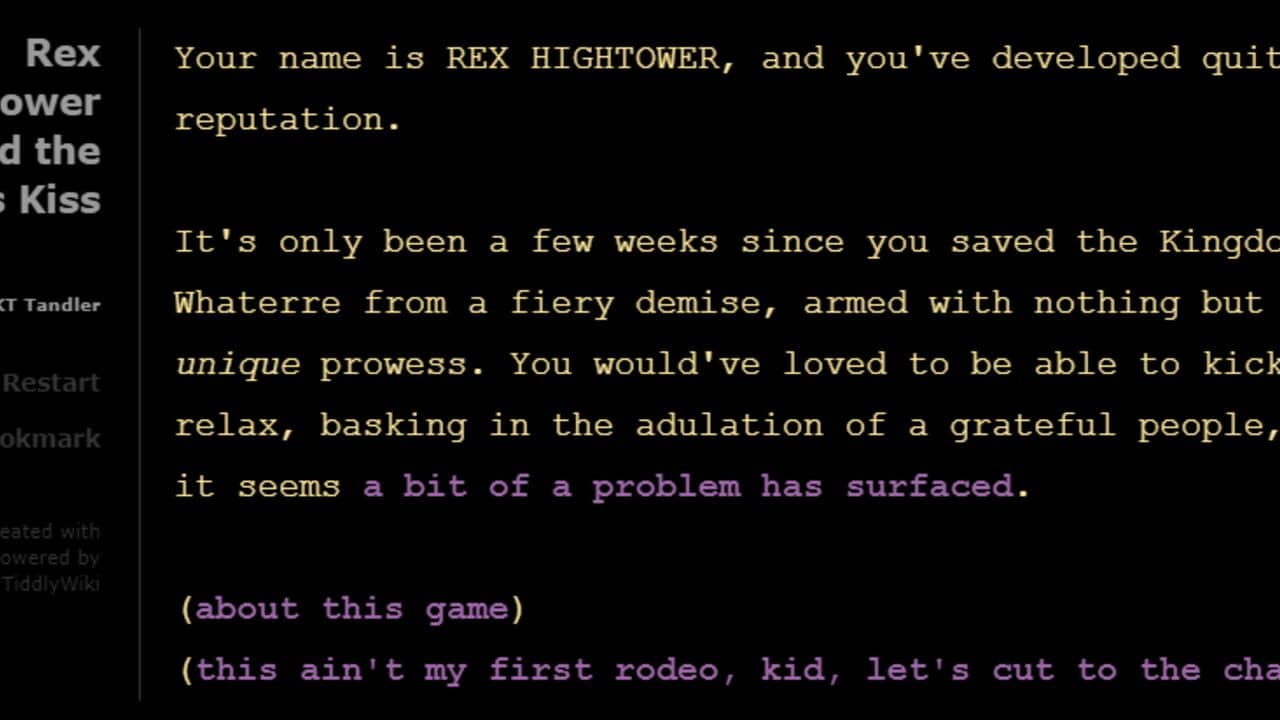 Rex Hightower and the Unicorn's Kiss screenshot 1