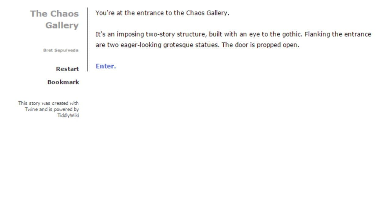 The Chaos Gallery screenshot 1