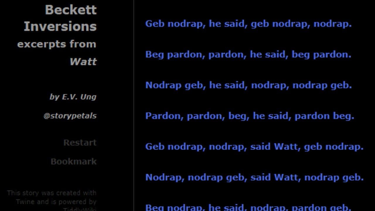 Interactive Beckett Inversions screenshot 1