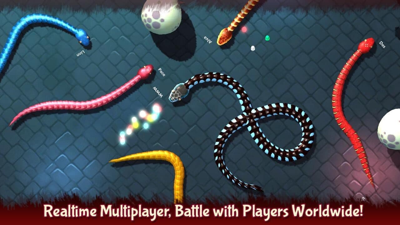 3D Snake . io screenshot 1