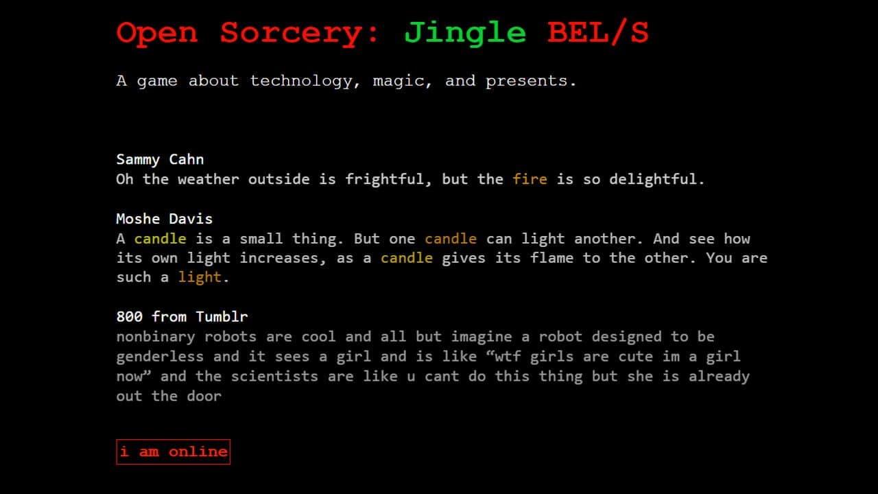 Open Sorcery: Jingle BEL/S thumbnail 5