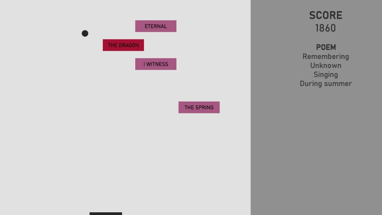 Breakout Poetry screenshot 1
