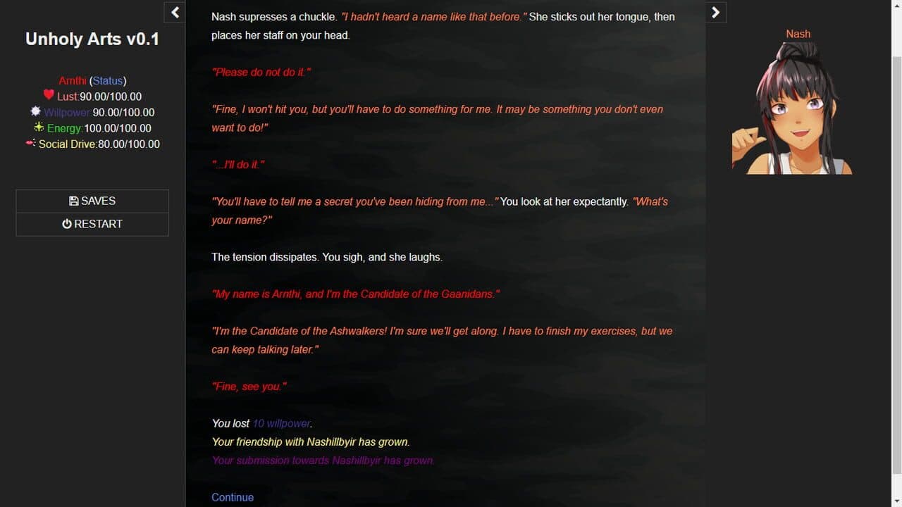 Unholy Arts screenshot 1