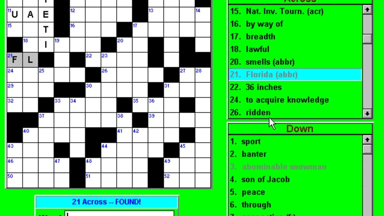 Crosswords & More for Windows screenshot 1