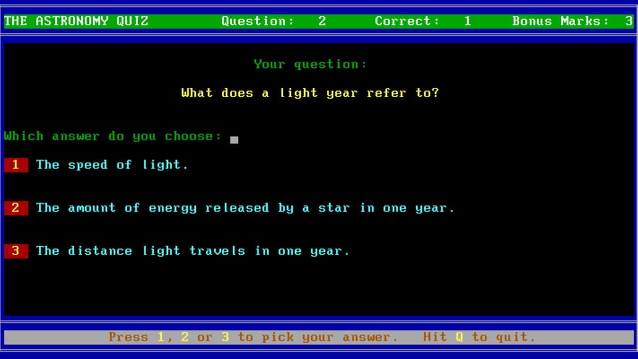 The Astronomy Quiz screenshot 1