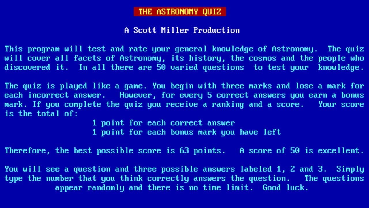 The Astronomy Quiz thumbnail 4