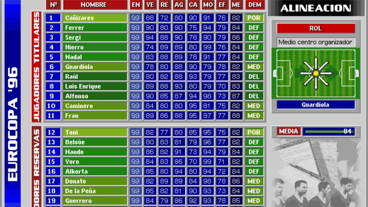 PC Selección Española de Fútbol Eurocopa '96 thumbnail 3