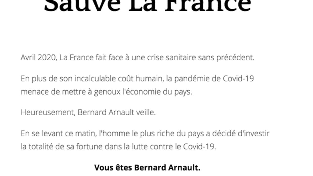 Bernard Arnault Sauve La France screenshot 1