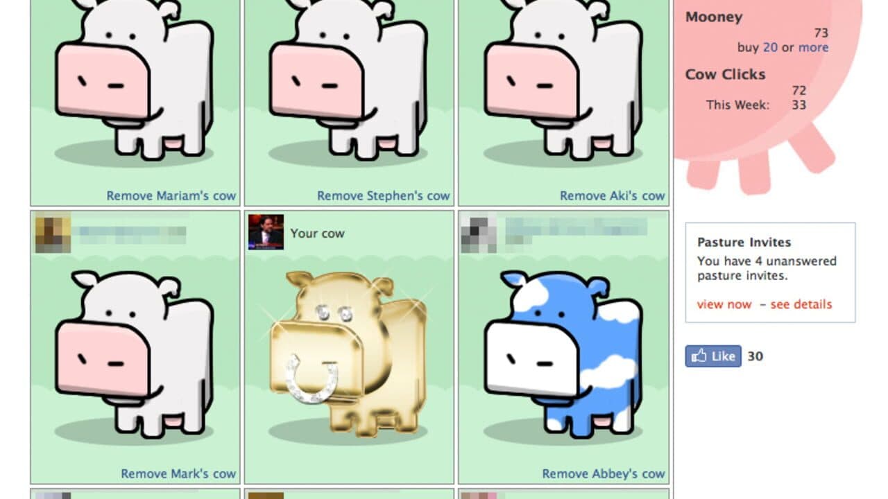 Cow Clicker screenshot 1