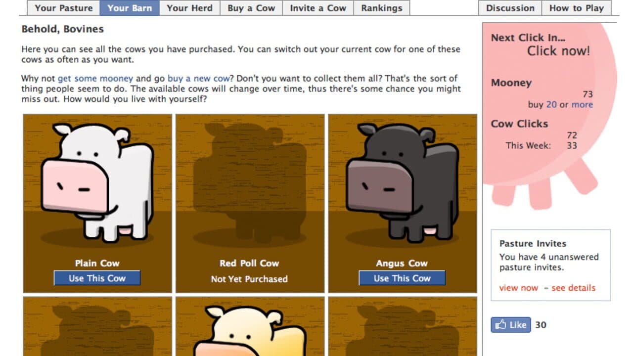 Cow Clicker thumbnail 2