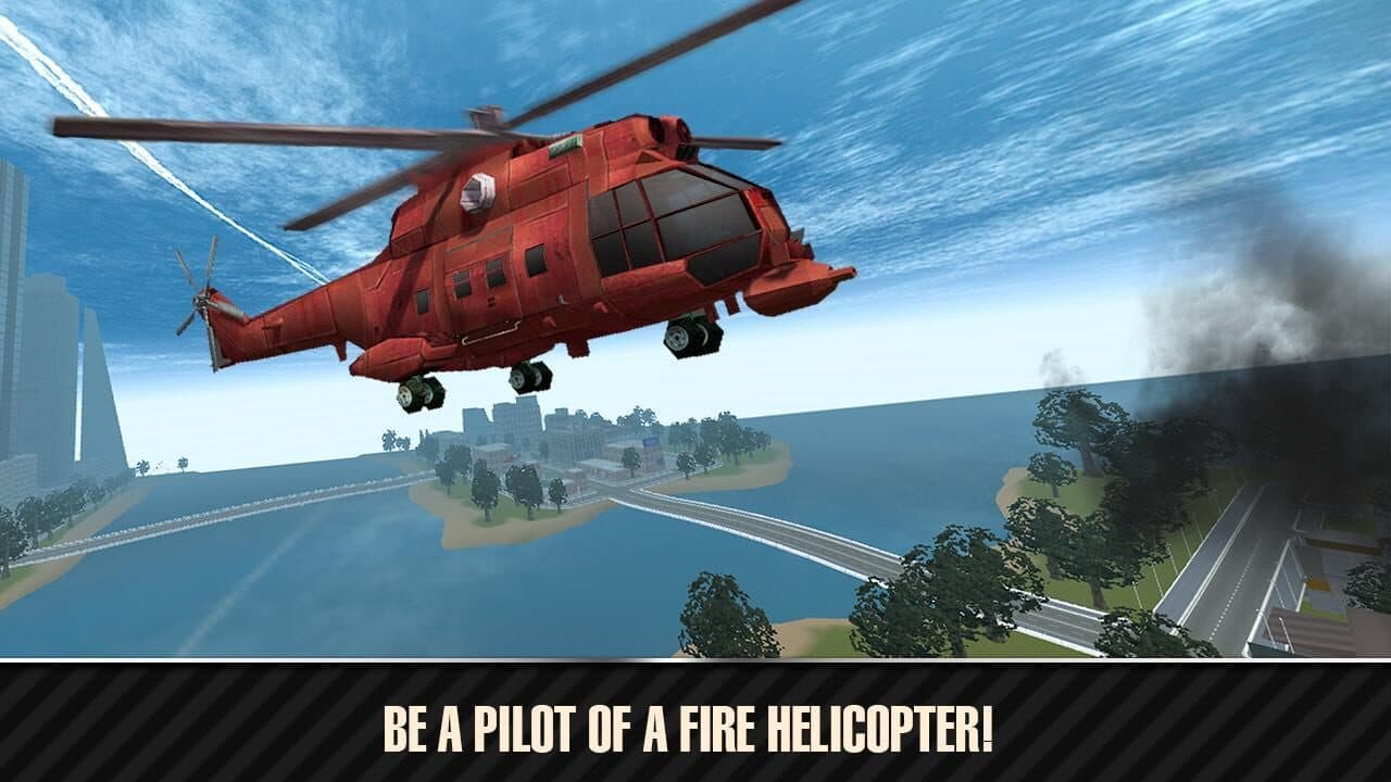 Emergency Fire Helicopter Simulator 3D thumbnail 2