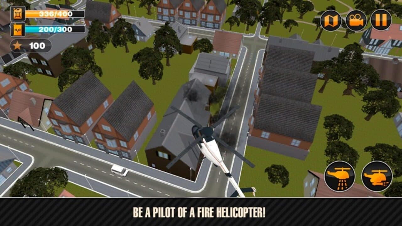 Emergency Fire Helicopter Simulator 3D screenshot 1