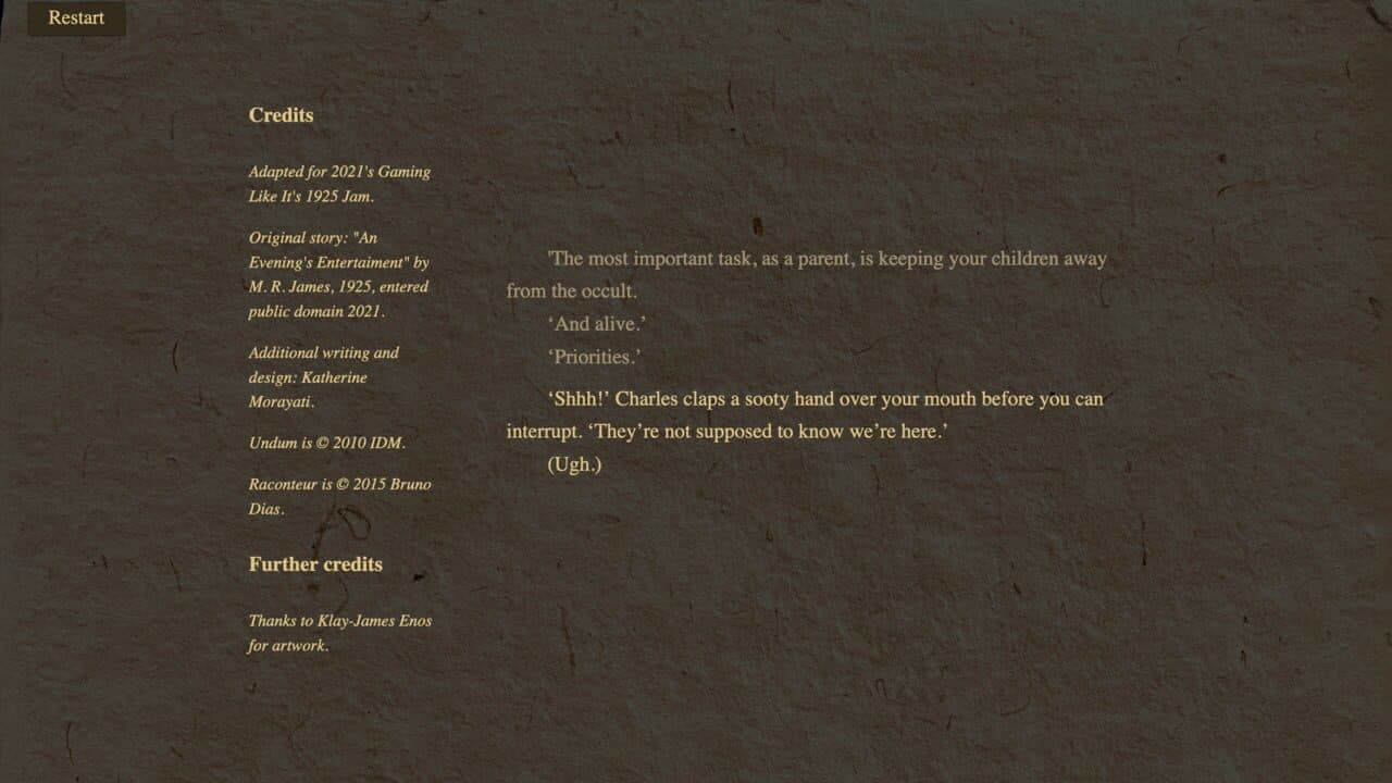 An Evening's Entertainment screenshot 1