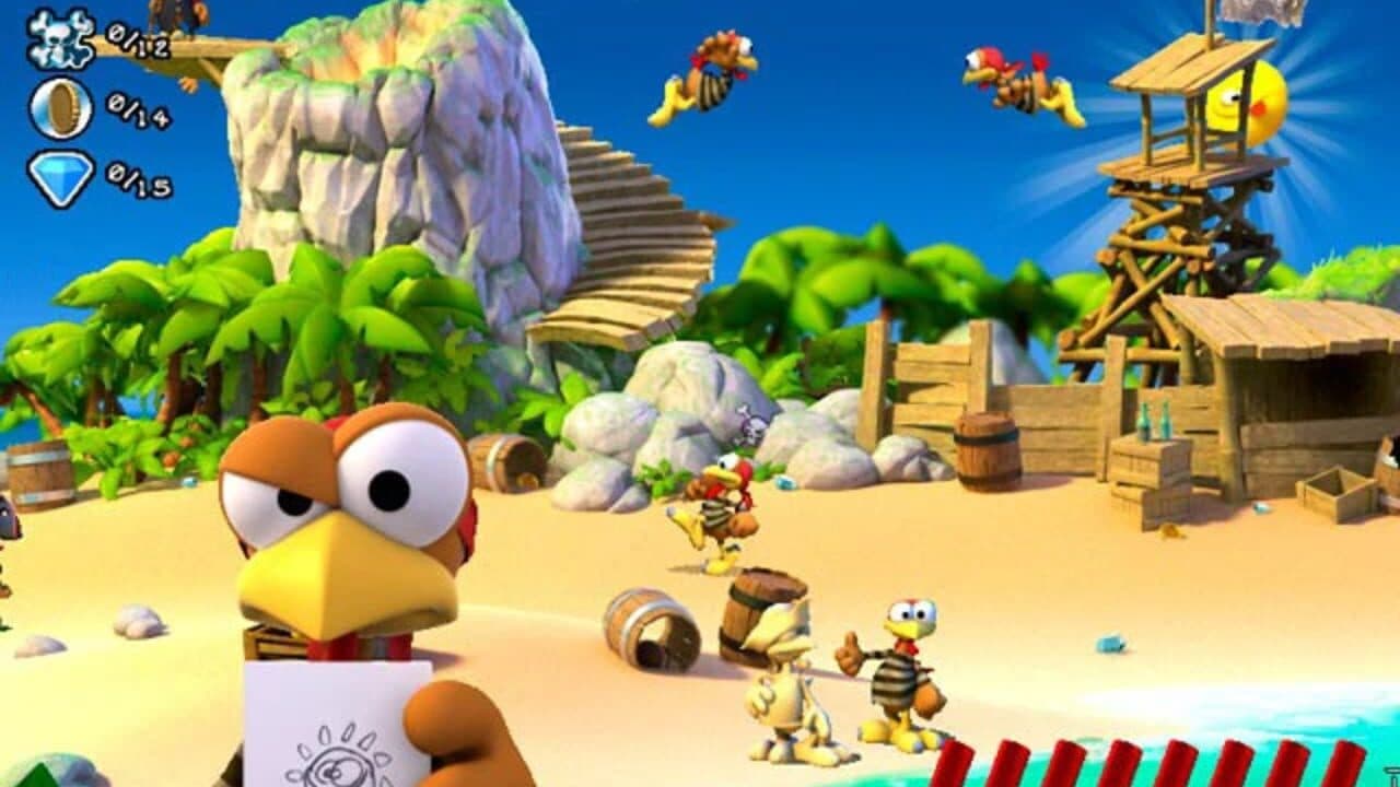 Crazy Chicken: Pirates screenshot 1