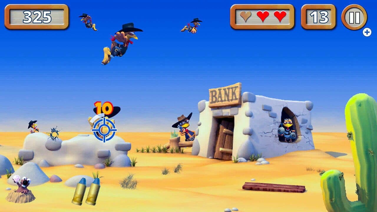 Crazy Chicken: Wanted screenshot 1