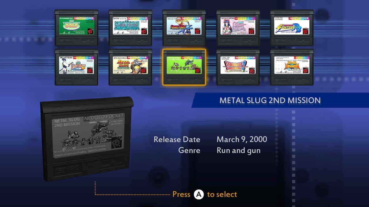 Neogeo Pocket Color Selection Vol.1 screenshot 1