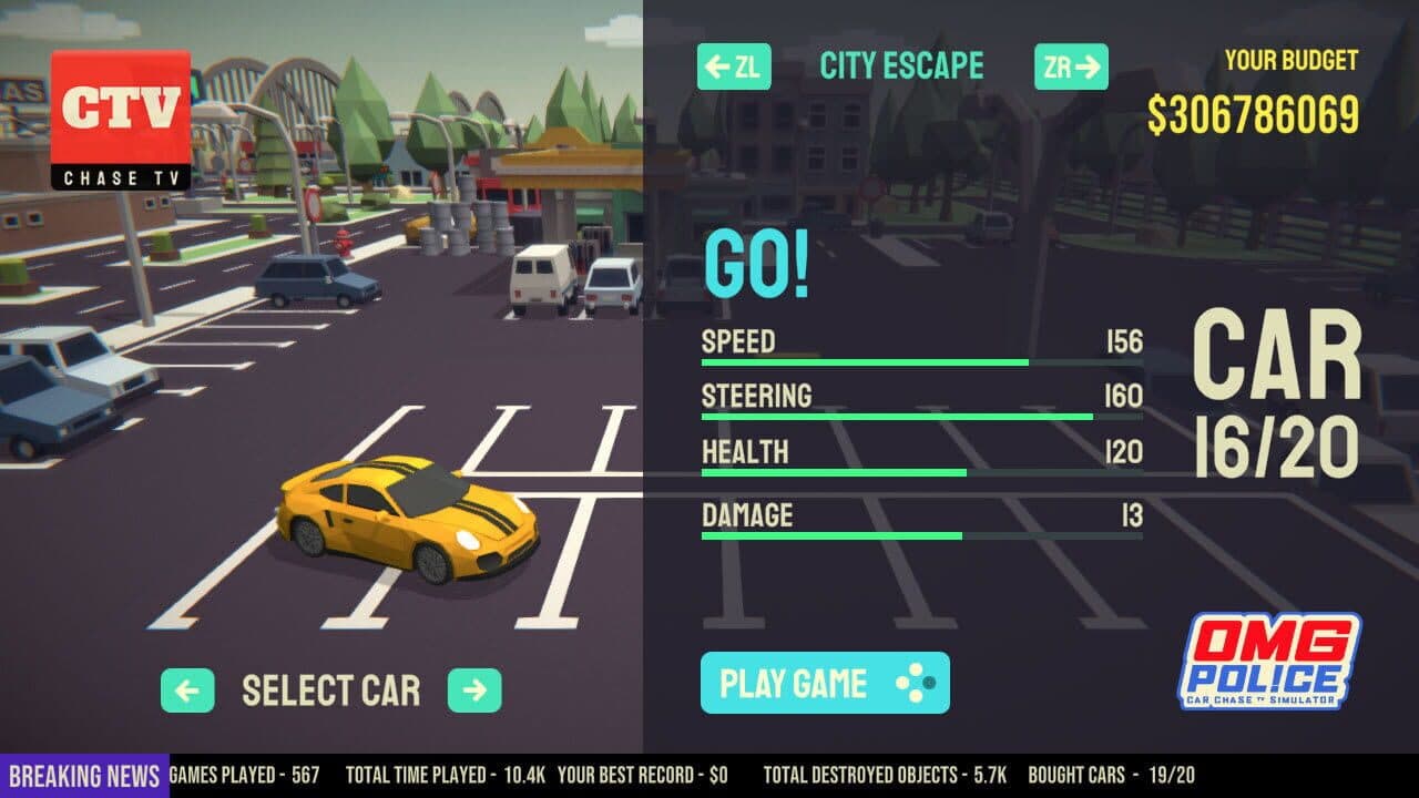 OMG Police: Car Chase TV Simulator thumbnail 3