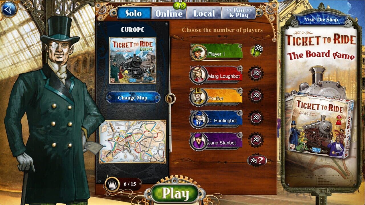 Ticket to Ride: Europe screenshot 1