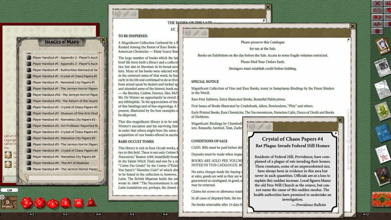 Fantasy Grounds: Call of Cthulhu - The House of R'lyeh thumbnail 4