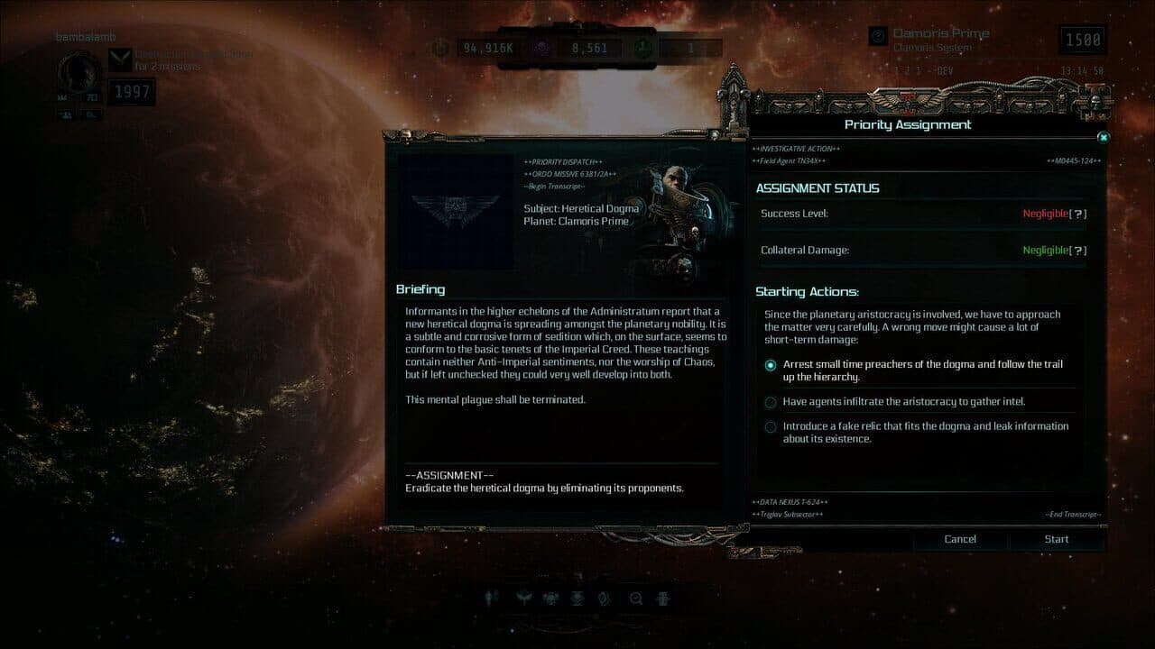 Warhammer 40,000: Inquisitor - Martyr: Faith Undone screenshot 1