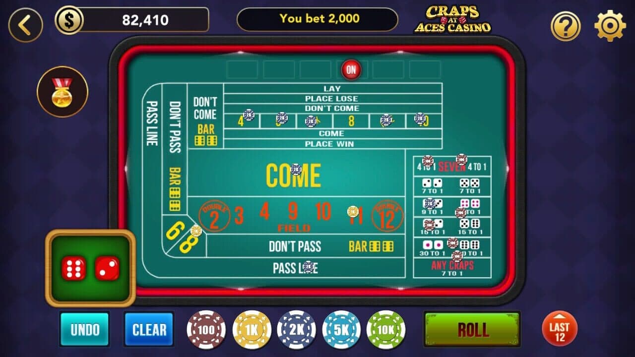 Craps at Aces Casino screenshot 1