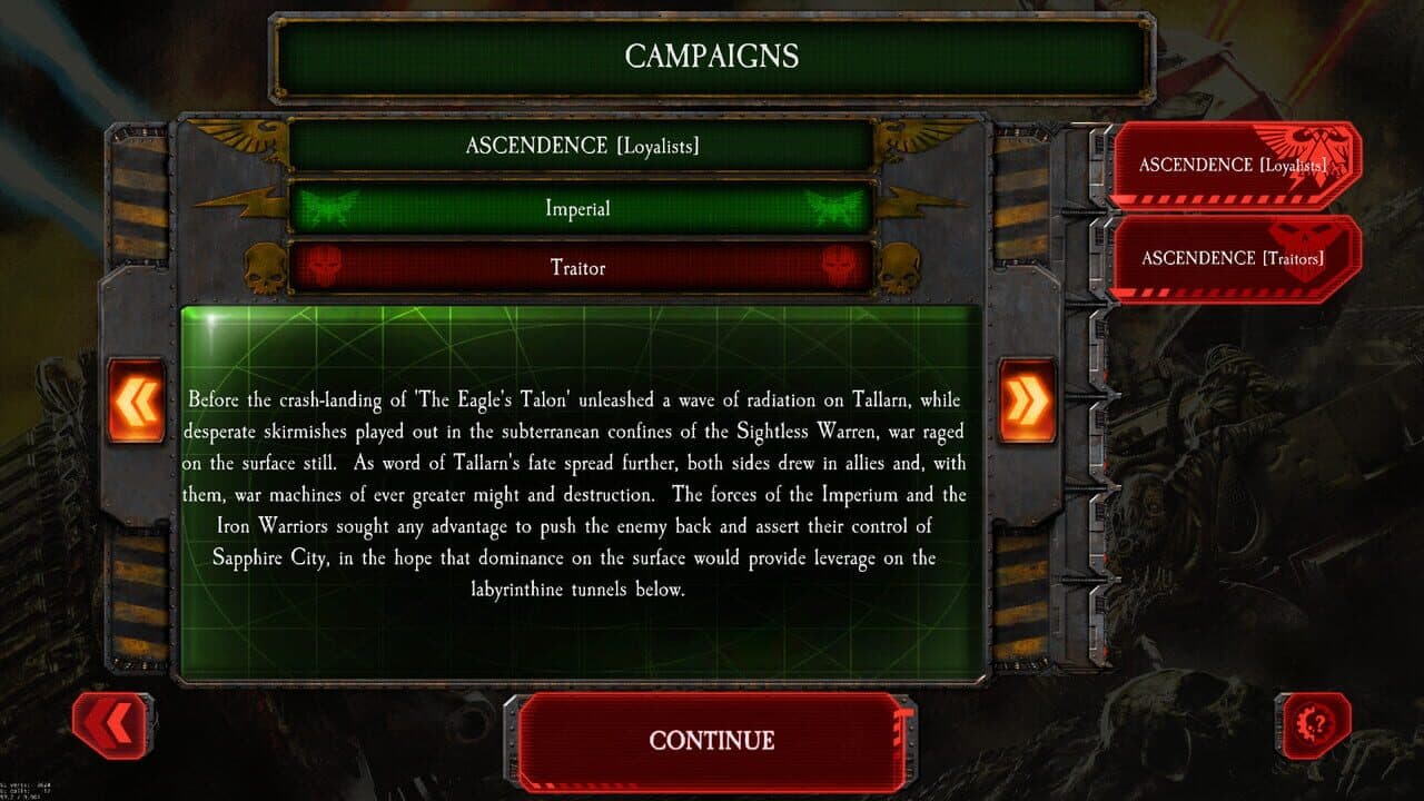 The Horus Heresy: Battle of Tallarn - Ascendance Campaign screenshot 1