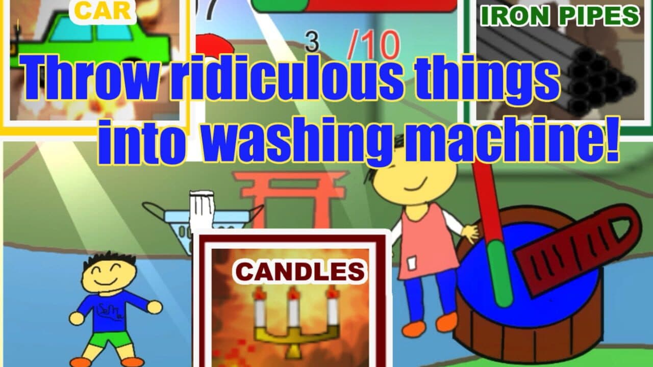 Crazy! Laundry Game: Don't Hit Mom With Dangerous screenshot 1