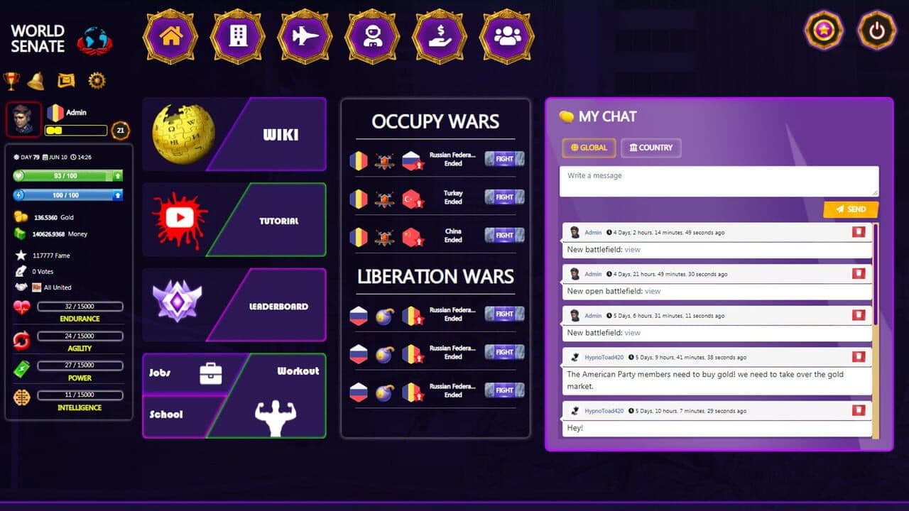 World Senate Game - Free Online Multiplayer Game screenshot 1