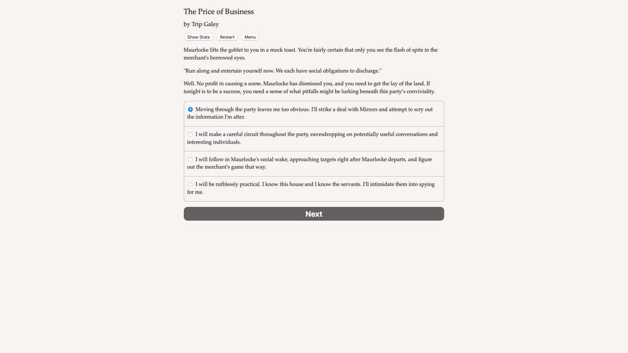 Faerie's Bargain: The Price of Business screenshot 1