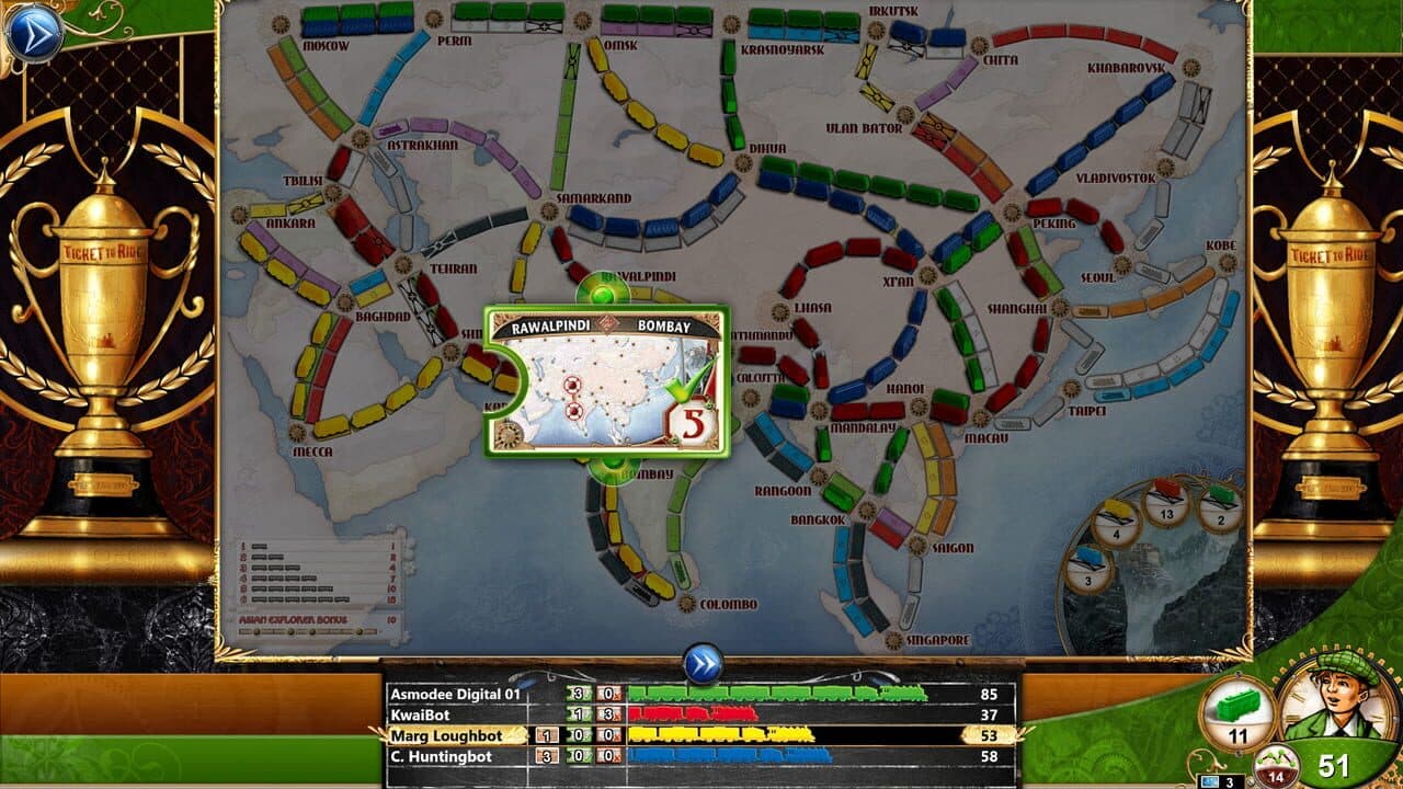 Ticket to Ride: Legendary Asia screenshot 1