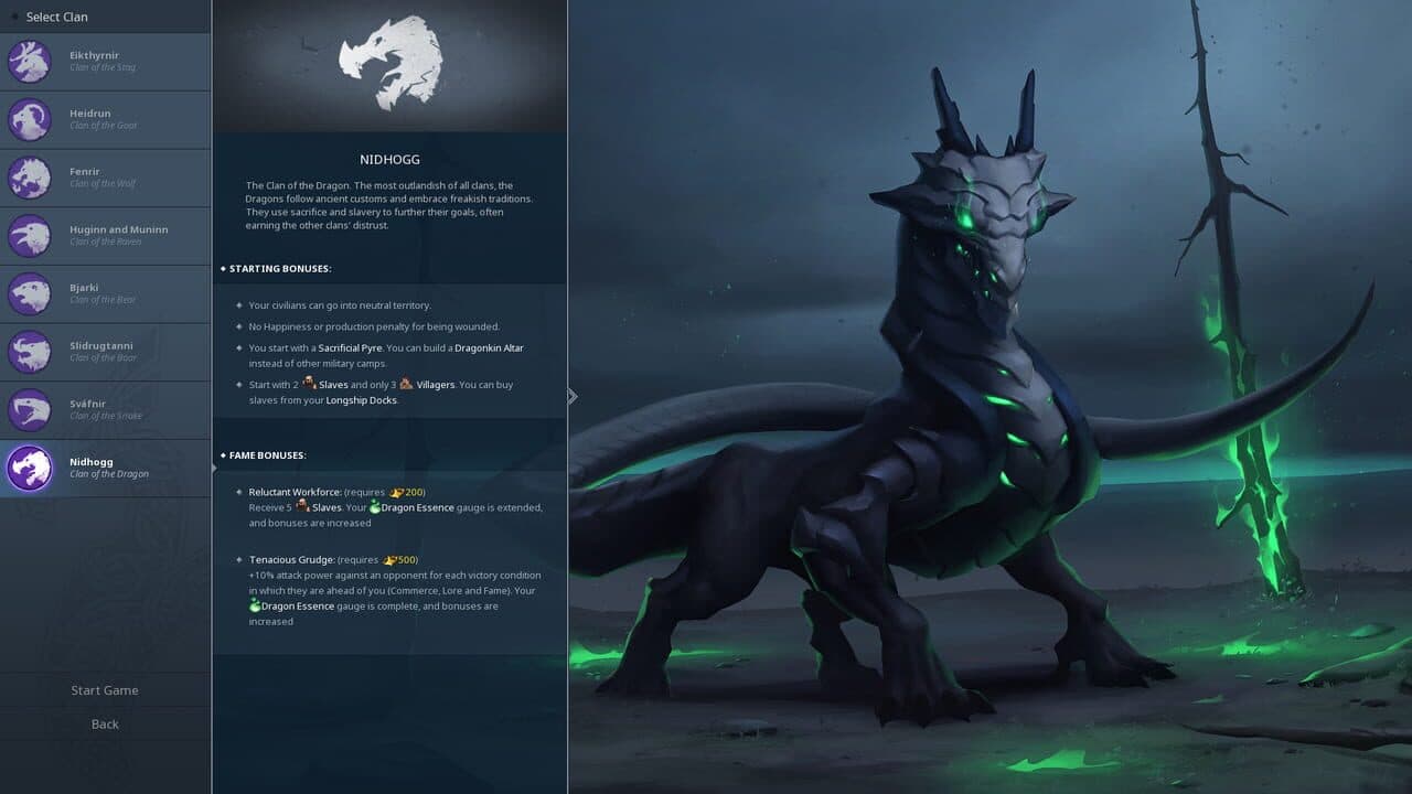 Northgard: Nidhogg, Clan of the Dragon screenshot 1