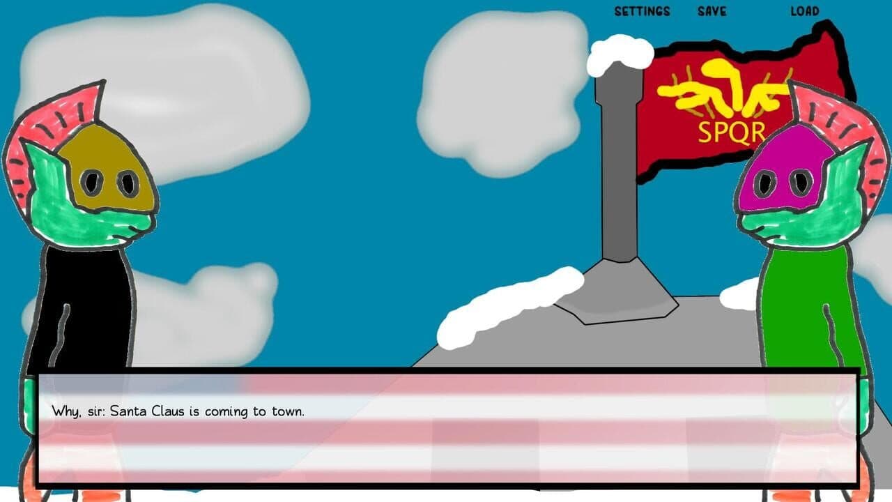 Paper Shakespeare: Stick Julius Caesar (With a Dagger) - War on Xmas screenshot 1