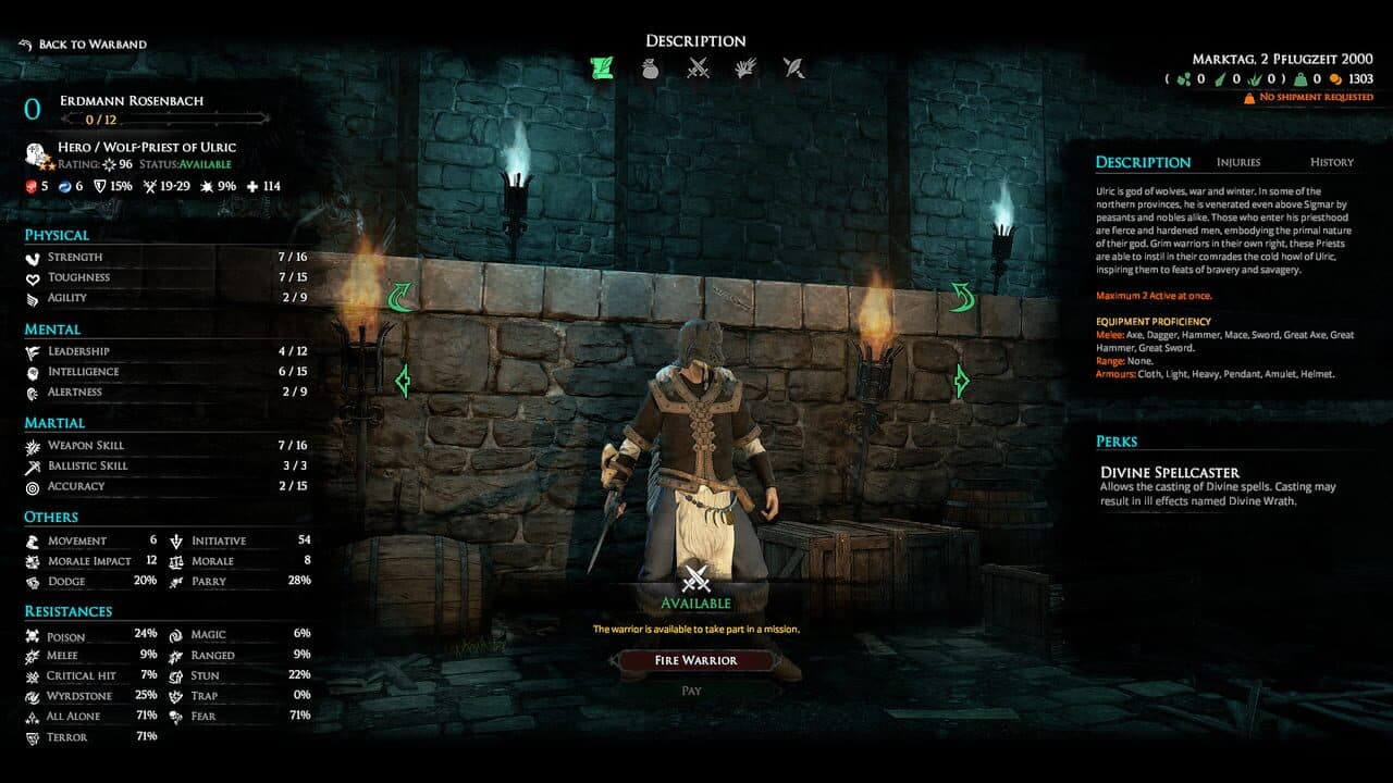 Mordheim: City of the Damned - Wolf-Priest of Ulric thumbnail 2