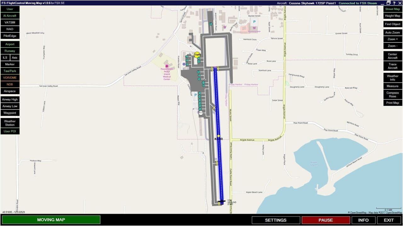 Microsoft Flight Simulator X: Steam Edition - Moving Map thumbnail 9