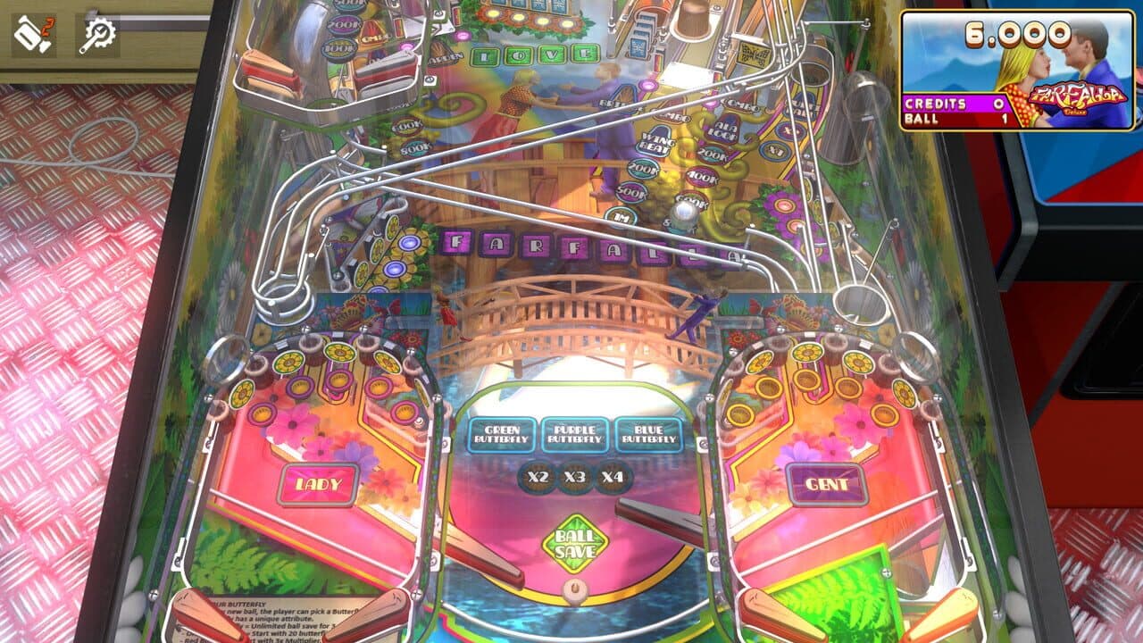Zaccaria Pinball: Farfalla Deluxe Pinball Table thumbnail 3